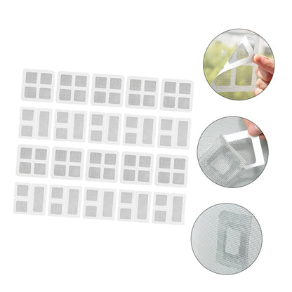 SOLUSTRE Window and Door Screen Repair Kit Screen Patch Repair Kit 20pcs Screen Tape Mesh Repair for DIY