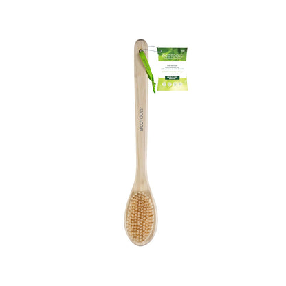 EcoTools Bath Bristle Brush, Bath Brush with Long Handle, Cleanse Back & Hard-to-Reach Areas, Eco Friendly Shower Brush for Exfoliating, Cruelty Free Nylon Bristles, Vegan, 1 Count