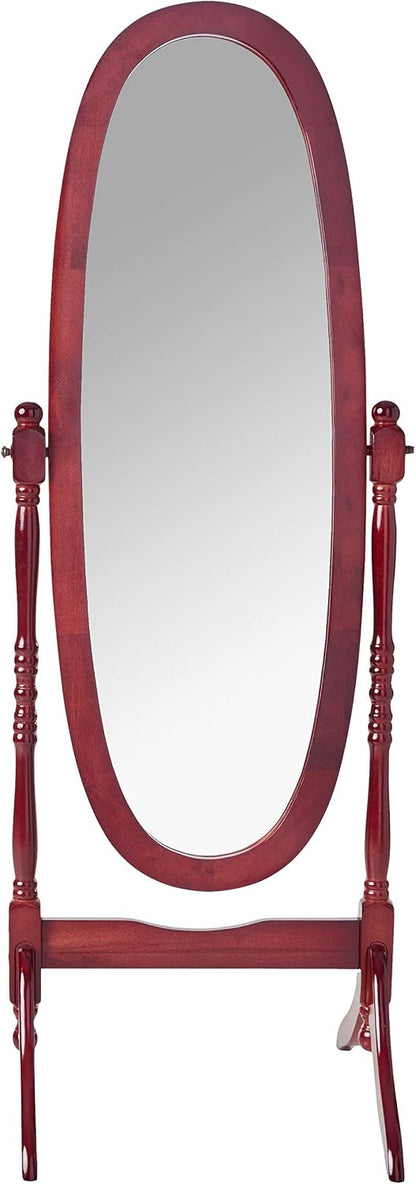 Crown Mark Cheval Mirror, Oak