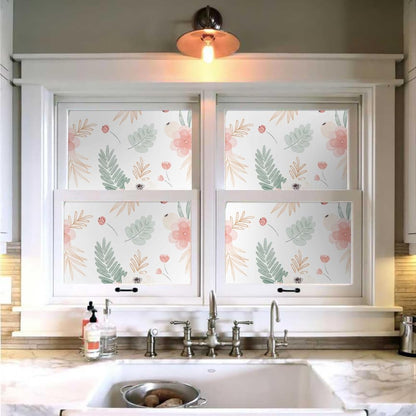 MuralPeel White/Pink/Gold Floral Garden Black Blue Flowers Vintage Peel and Stick Wallpaper Self Adhesive Removable Easy Peel Off Contact Paper Stick on Wall Paper for Bedroom Cabinet Renter Friendly