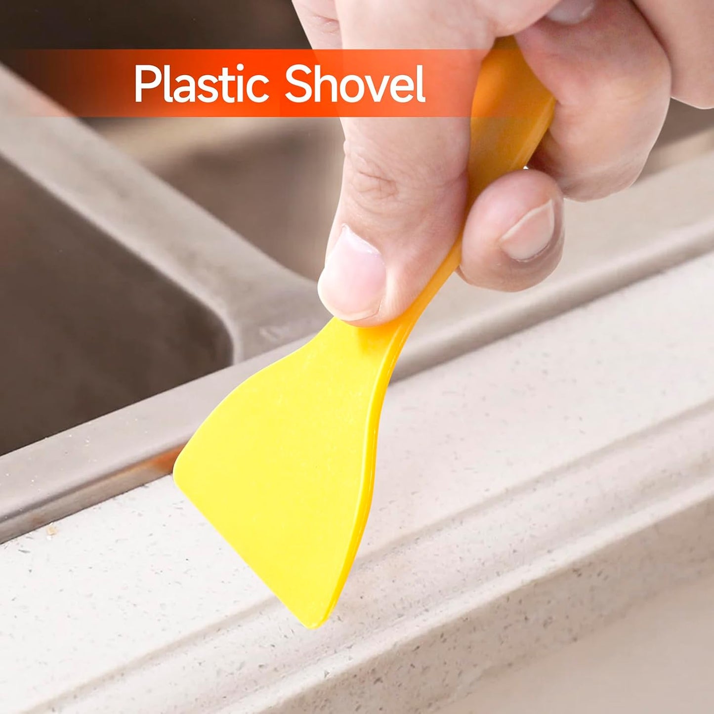 Stainless Silicone Caulking Tools Kit,Set of 13pcs Sealant Finishing Tool Grout Scraper,Putty Knives,5 Silicone Pads,Sink Joint Caulk Remover with 3pcs Glass Glue Angle Scraper