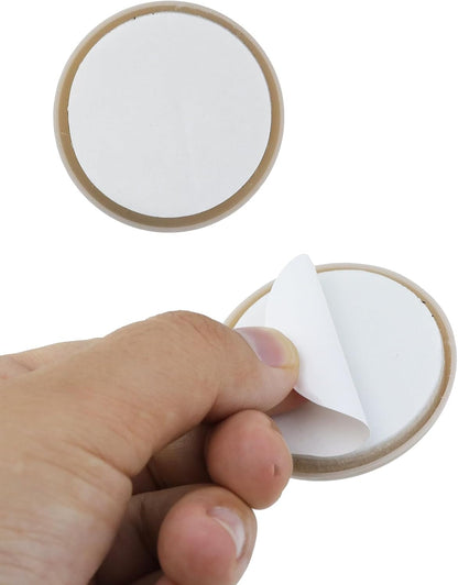 Antrader 1.5 Inch Self-Stick Furniture Round Felt Pads Wood Floor Protectors – Protect Your Hard Floors from Furniture Scratches, Pack of 48, Black