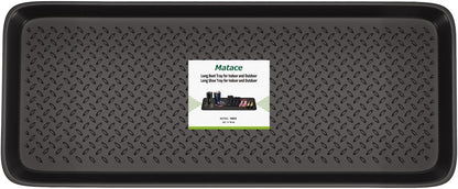 Matace 1 Pack Rubber Small Boot Tray for Entryway,Boot Mat,Shoe Tray,Shoe Mat for Indoor and Outdoor Use, 27.95"x 15.74" (Pack of 1)
