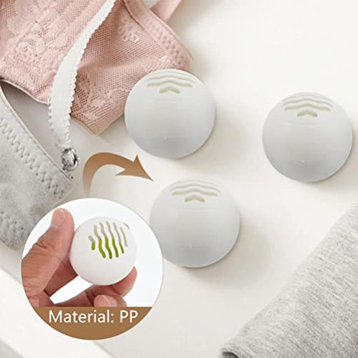 20PCS Shoe Deodorizer Balls for Odor Eliminators for Shoes, Gym Bag, Closet, Locker, Hamper, and Drawer Odor Deodorizers