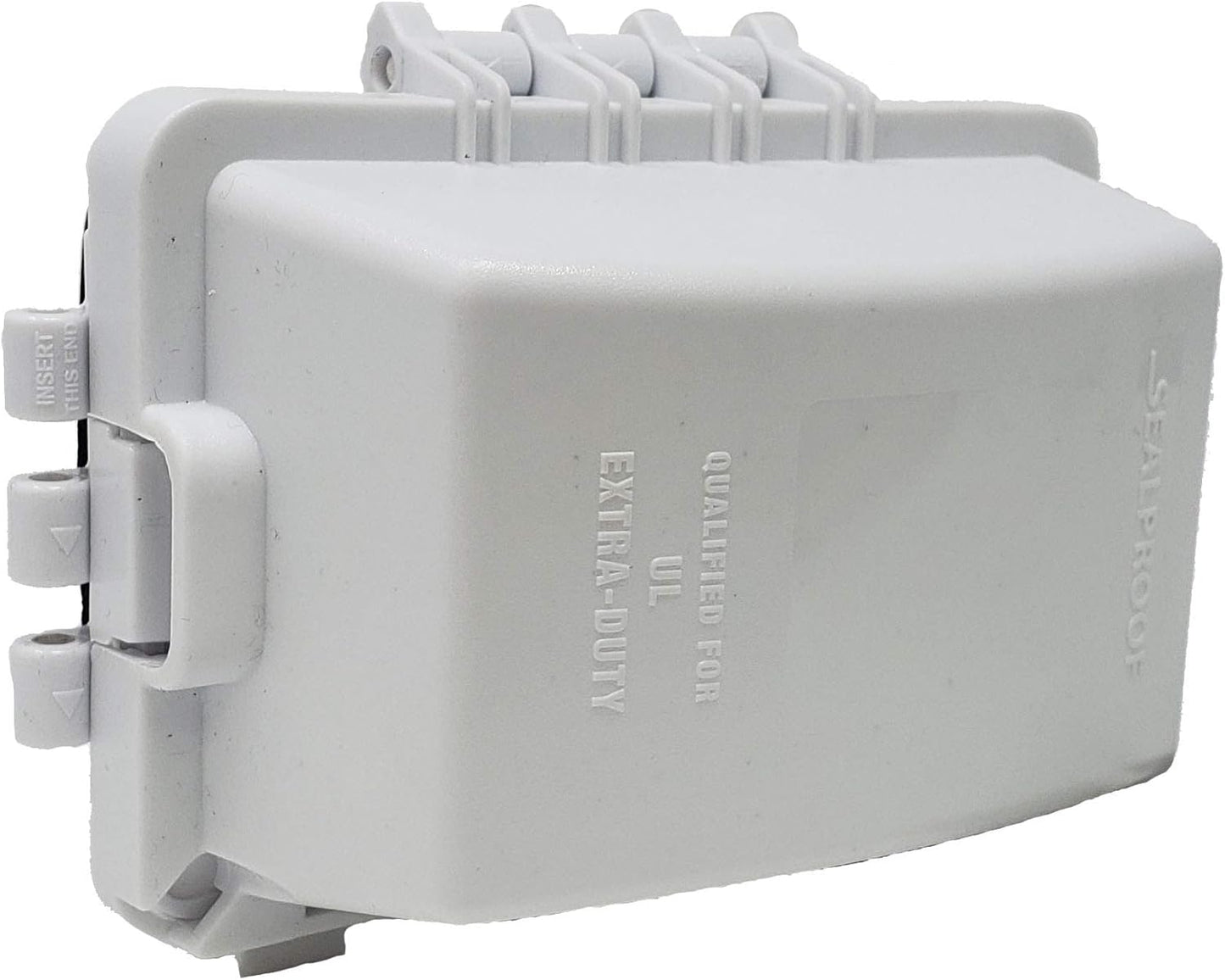 Sealproof 1-Gang Weatherproof In Use Outlet Cover | Horizontal/Vertical Outdoor Plug and Receptacle Protector, Lockable Bubble Cover, UL Extra Duty Compliant, 18 Configurations, Gray