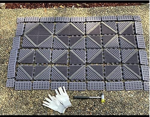 Outdoor Entrance Mat, EVA Heavy Duty Door Mat, Doormat scrpper with Nylon Brush, Non Skid, Easy Clean, for Patio Entry,Boot Scraper,DIY Assembly USD$4590USD$45.9
