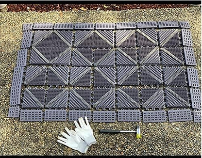 Outdoor Entrance Mat, EVA Heavy Duty Door Mat, Doormat scrpper with Nylon Brush, Non Skid, Easy Clean, for Patio Entry,Boot Scraper,DIY Assembly USD$4590USD$45.9