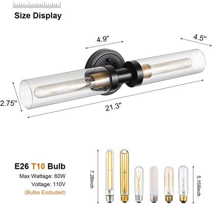 SANTOSTOCK Gold Battery Operated Wall Sconce Set of 2, 12000mAh Rechargeable Wall Lights with Remote Control, Wireless Dimmable Wall Lamps for Bedroom Living Room Bathroom Hallway Stairwell