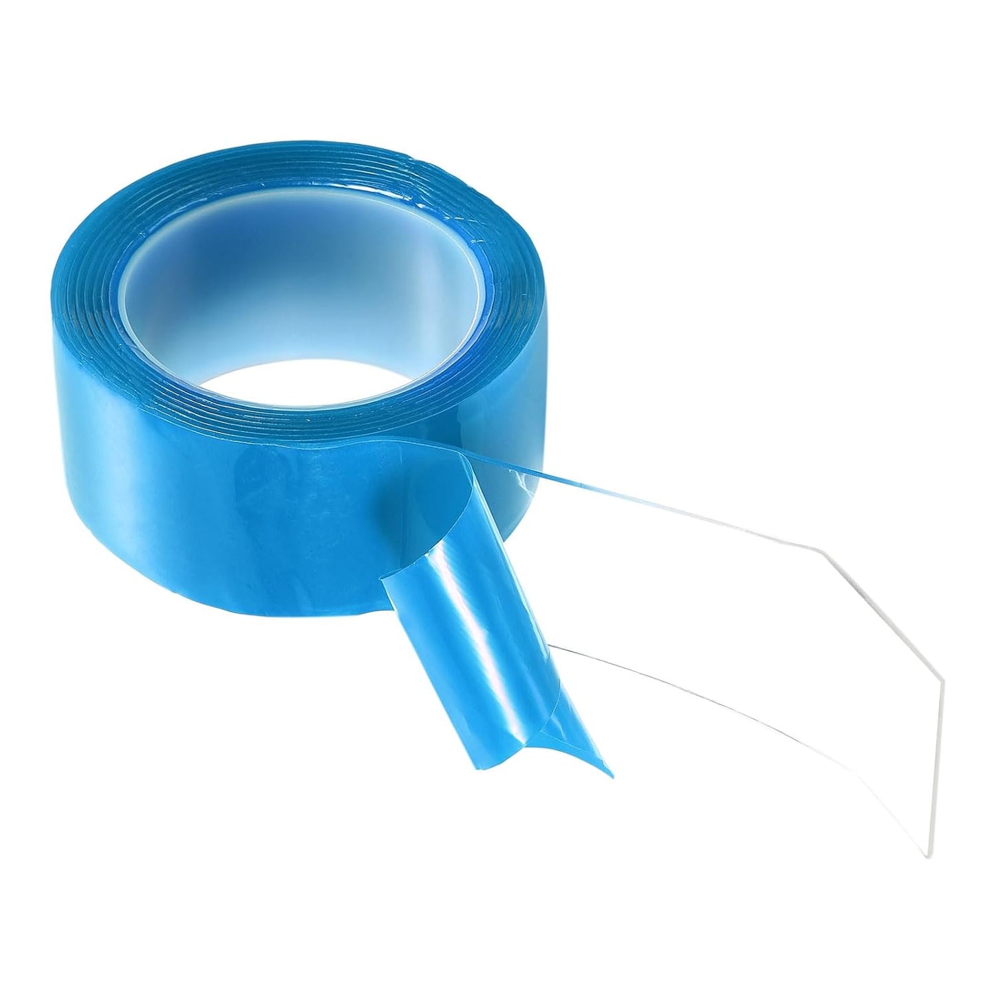 HARFINGTON Double Sided Nano Tape 10FT x 2" x 0.04" Multipurpose Removable Clear Mounting Tape Washable Waterproof Picture Hanging Adhesive Strips with Blue Liner for Carpets Posters