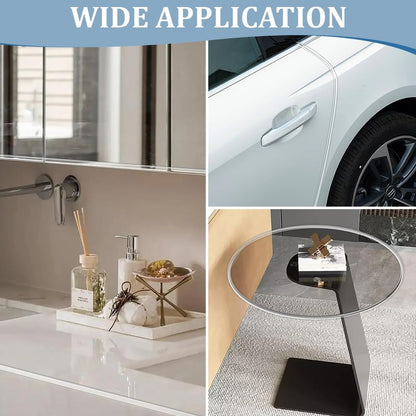 19.69ft Silicone U Channel Edge Trim Clear Door Seal Strip U Shape Silicone Weather Stripping Metal Edge Guard Protector Fit 3/32" for Sheet Metal Car Doors Hatches Table Corners