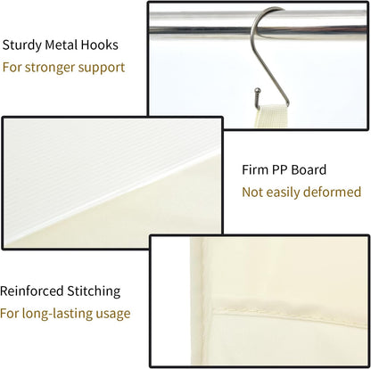 GRANNY SAYS 3-Shelf Hanging Closet Organizer and Storage, Collapsible Hanging Closet Shelves, Hanging Organizer for Closet & RV, Gray, 29 ½" H X 12" W X 12" D, 1-Pack