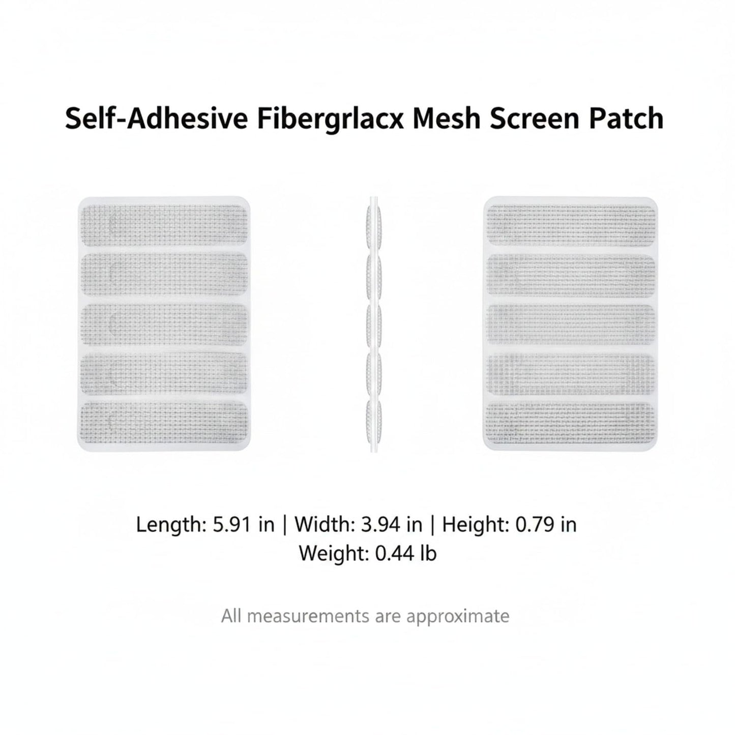 Self-Adhesive Fiberglass Screen Patch Kit for Windows and Doors, No Frame Removal Needed, Multicolor Mesh Repair