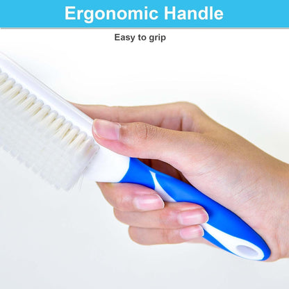 3 Pack Laundry Scrub Brush Shoe Laundry Stain Brush with Long Handle Very Soft Bristle Cleaning Brush for Clothes Shoes Sneaker Protable Laundry Brush for Stains on Clothes