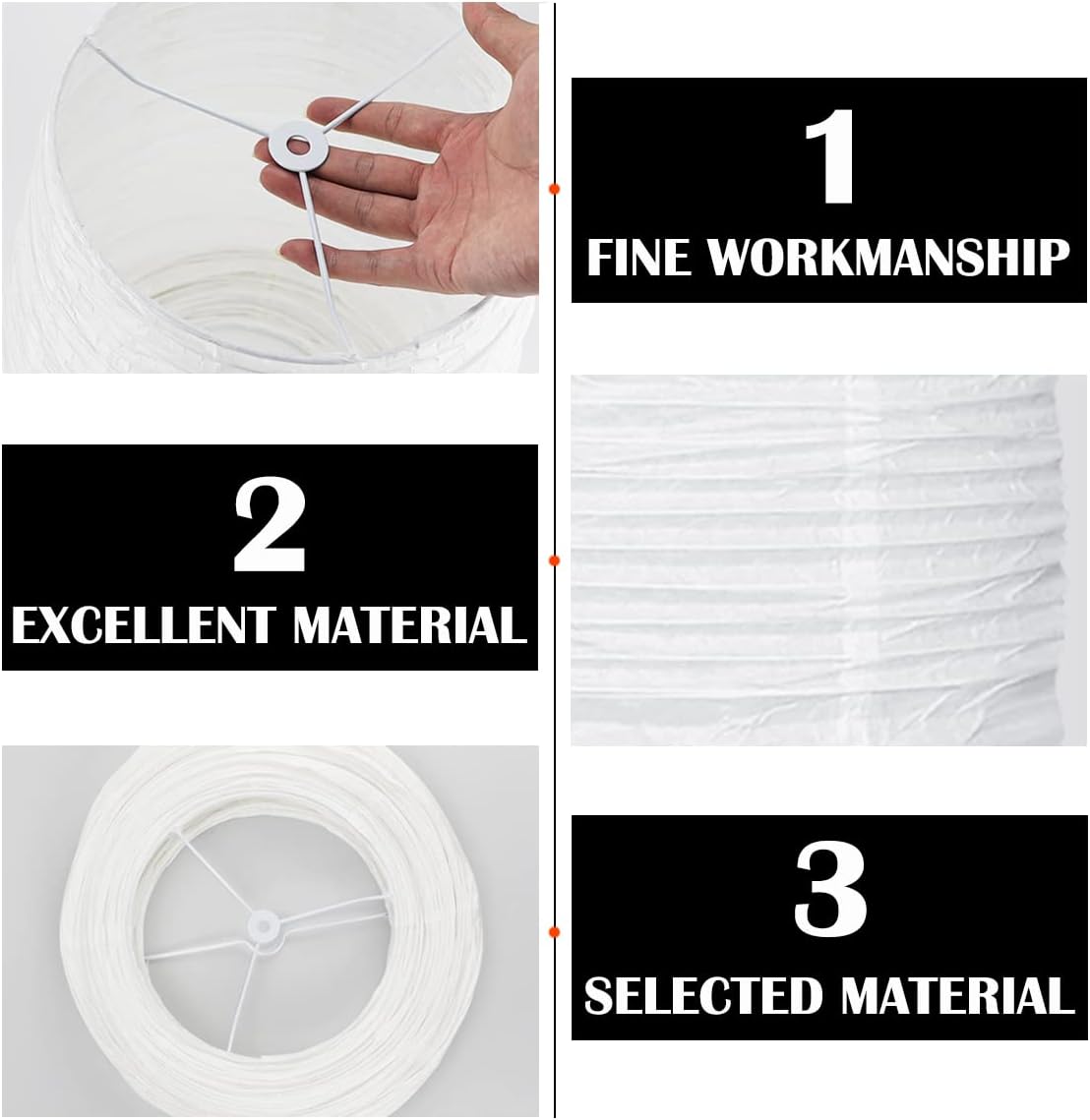 FERCAISH Paper Floor Lamp Shade, Foldable and Minimalist Style Rice Paper Lamps Classic Modern Paper Floor Light Bulb Cage Guard for Living Room Bedroom Décor