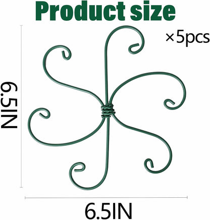 Yohsnor Monstera Plant Stem Support System - 5 Piece Set (5.5x4.7in) | Durable Plant Support Stakes for Climbing Plants & Fishbone Cactus | Ideal Leaf Stabilizer for Indoor Plants & Monstera Care