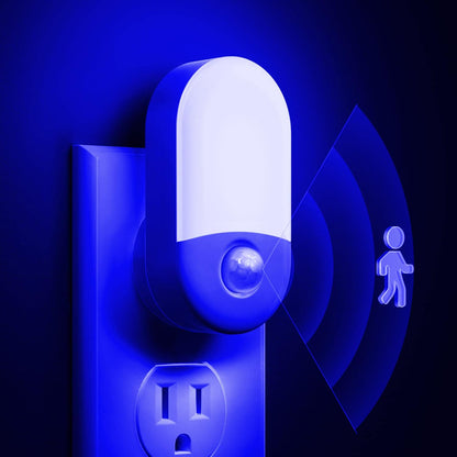 L LOHAS LED Motion Sensor Night Light, 2Pack, Motion Activated Night Light, Night Lights Plug into Wall Motion Sensor, 3000K Warm White, Adjustable Brightness 30/60LM, for Kids Adults Bathroom Bedroom