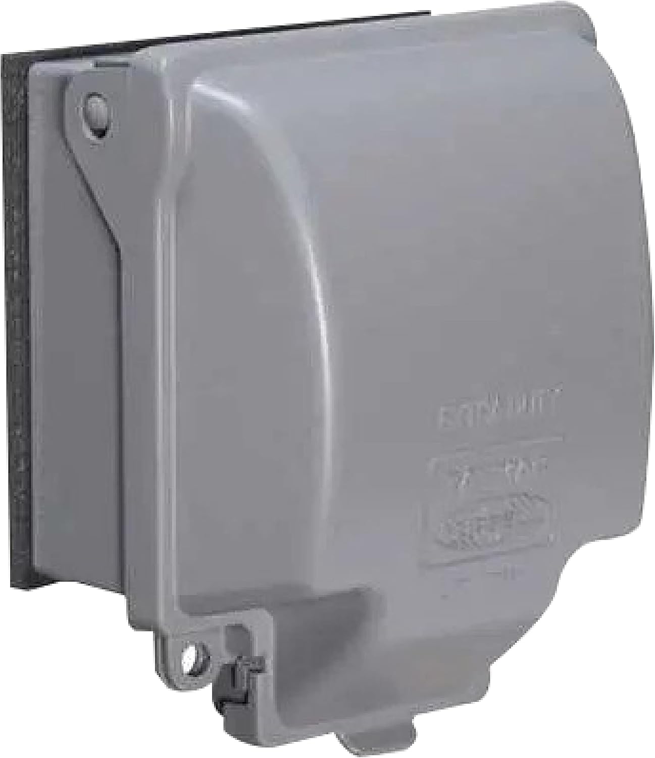 TayMac MX3200 RaynGuard Extra Duty Metal Weatherproof in-Use Cover, 1-Gang, Gray, 3.55 x 3.37 x 6.12 inches