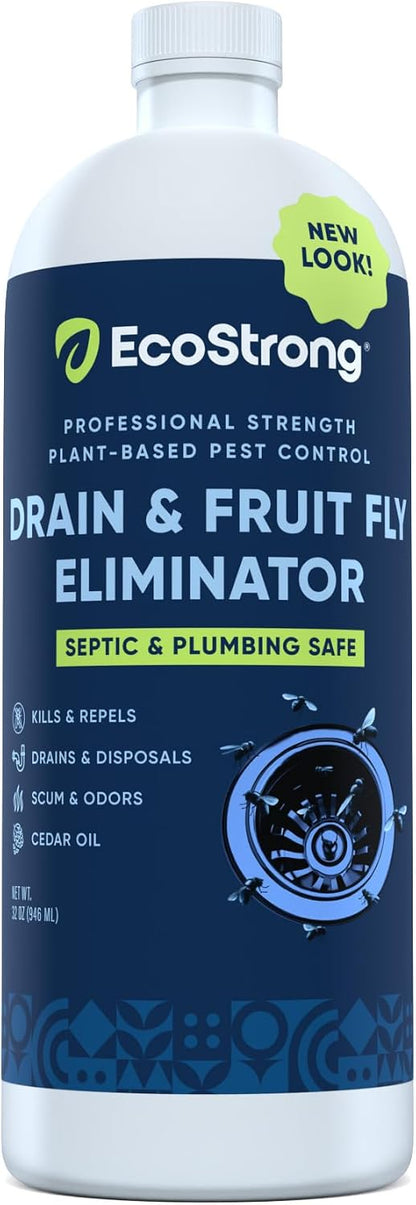 Fruit Fly Drain Treatment | Drain Fly Eliminator | All-Natural, Eliminates Gnats, Sewer Flies and More - Works in All Drains - 1 Gallon
