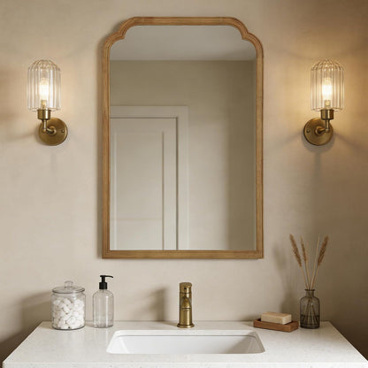 WallBeyond Full Length Mirror Wall Mounted 65"x22", Rustic Wooden Frame Floor Mirror, Large Full Body Mirror for Bedroom, Leaning or Hanging Against Wall, Natural