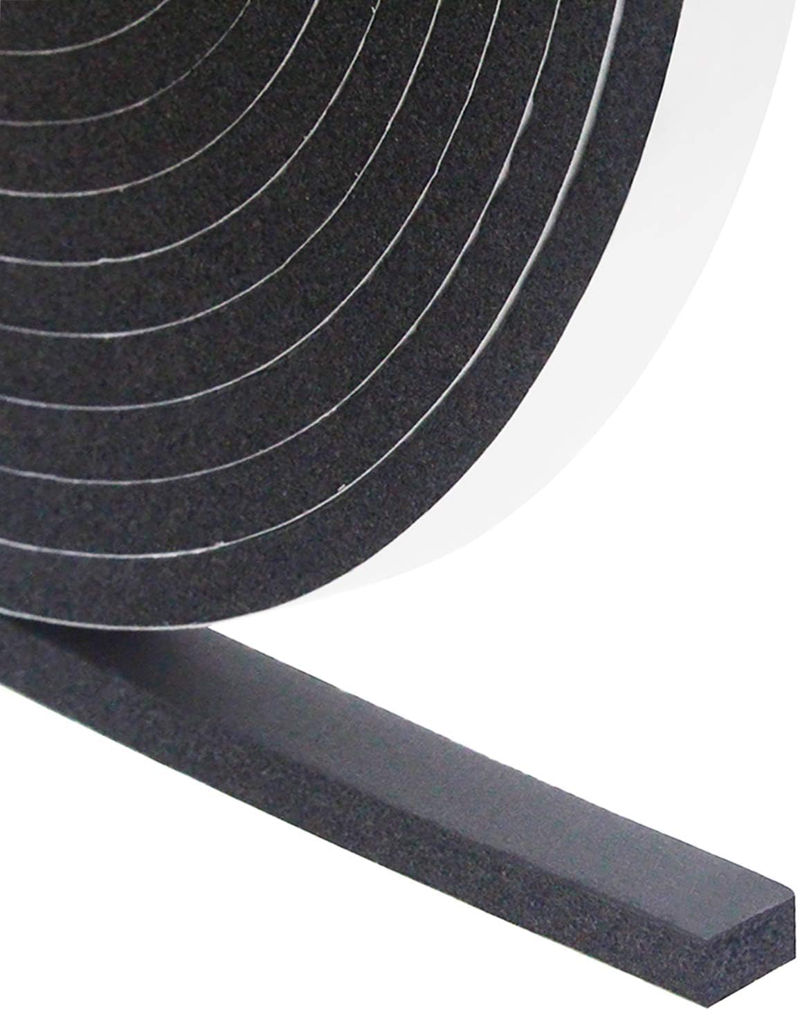 DGSL Foam Insulation Tape, 1/2In x 1/4In x 33Ft Weather Stripping Door Seal Strip for Doors and Windows,Sliding Door,Sound Proof Soundproofing Door Seal,Weatherstrip,Air Conditioning Seal Strip