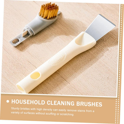 Stiff Bristle Brush for Gas Stove Cleaner Stove Cleaner Cleaning Brush for Cleaning Cooktop Scraper