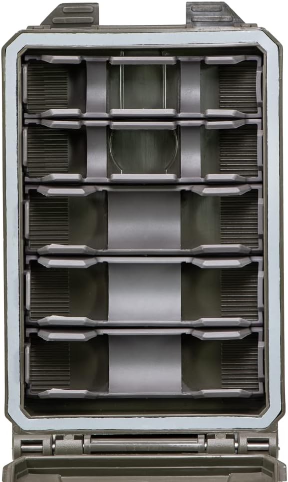 Thyrm CellVault-5M Modular Battery Storage for CR123, 18650, 18350, CR2032 Batteries with Movable Inserts, Made in USA