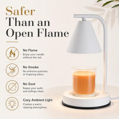 kobodon Candle Warmer Lamp with Timer, Electric Candle Lamp Warmer Birthday for Mom Women Home Bedroom Decor Wax Melt Warmer for Scented Wax with Jar Candles (Dragonfly)