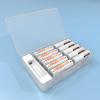 Durability Battery Case for Double/Trible A Batteries Storage Box with Tester Stores 20/28 Per Case Container