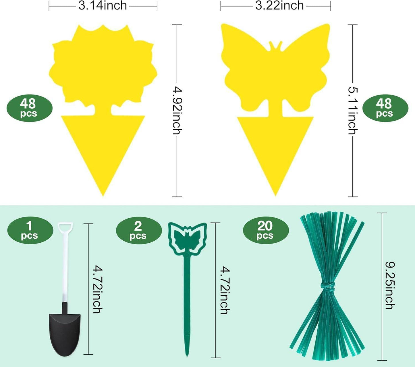 36 Pack Fruit Fly Traps for Indoors, Gnat Traps for House Indoor, Sticky Traps Fungus Gnats Killer for Mosquito and Flying Insects, Bug Pest Insect Catcher Killer for Houseplant