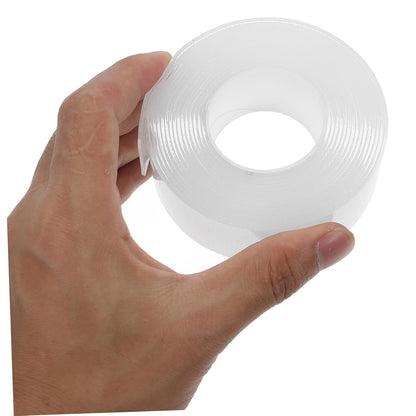 Cabilock Washable Double Sided Nano Tape Heavy Duty High Adhesive Mesh Tape for Home Office and Crafts Removable No Residue for Wall Carpet and Fabric