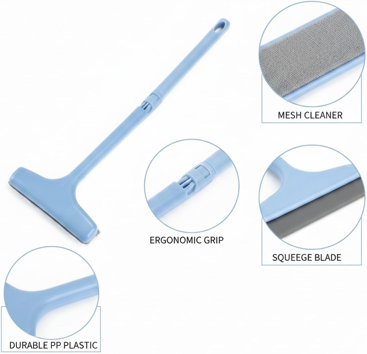 Home Window Care: Double-Sided Screen Cleaning Brush for in-Frame Mesh Maintenance, Durable PP Tool (1 Piece)