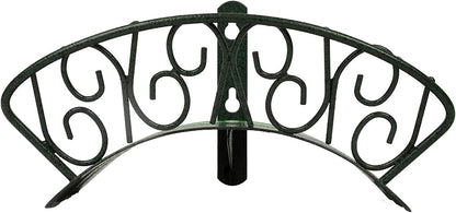 Yard Butler Heavy Duty Wall-Mounted Hose Hanger - Garden Hose Holder for Convenient Organization - Holds up to 125 Feet - Powder Coated Steel - Heavy Duty Bracing - Classic Design, Green