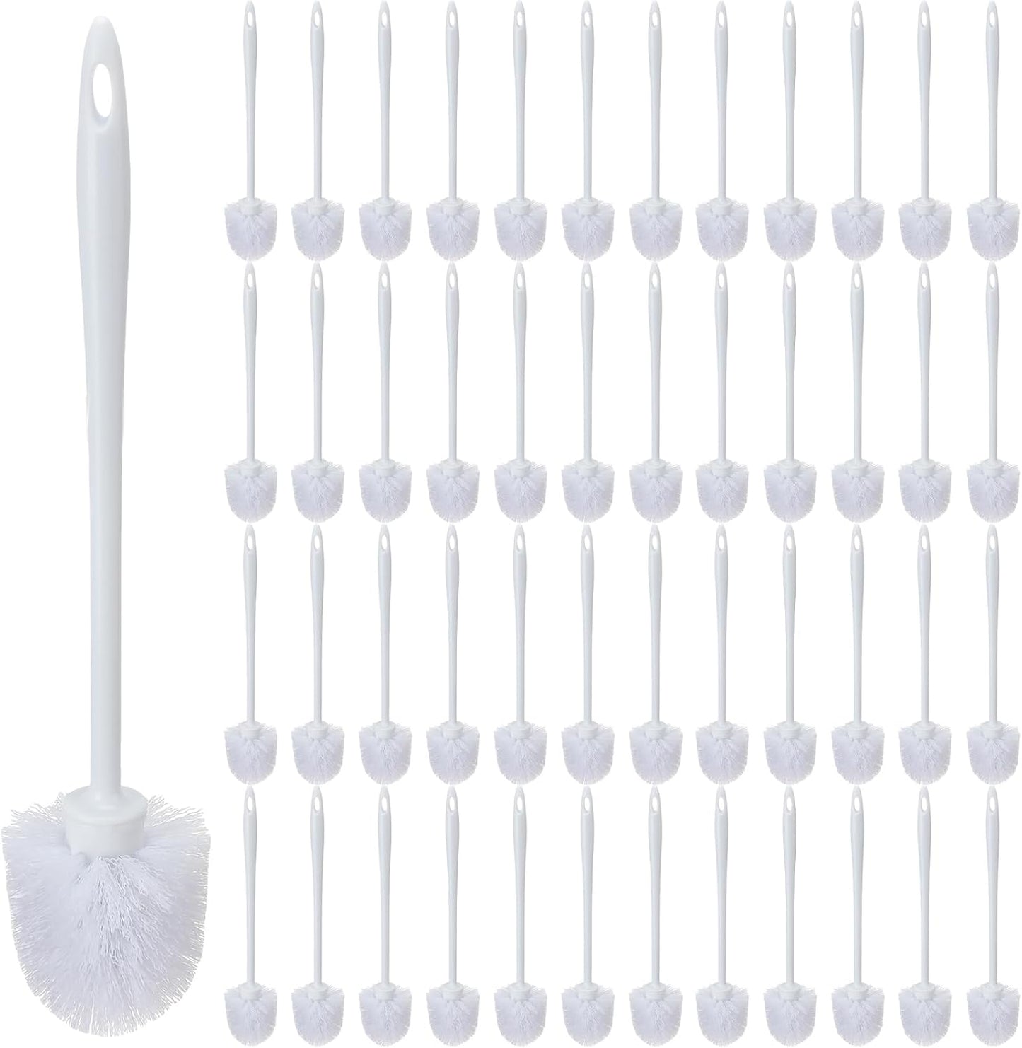 Tioncy 15 Pcs 14.2 Inch Toilet Brush Commercial Heavy Duty Toilet Bowl Cleaning Scrub Long Scrubber for Bathroom Cleaning Supplies