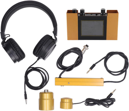 Bewinner Underground Water Leak Detector, Water Pipe Leakage Monitor with Digital Display & Earphone & Carrying Case, Leak Detector for Water Detectors & Alarms, Water Leak Detection