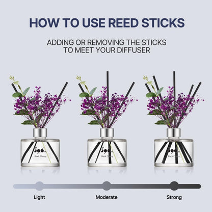 396 st. Rose Flower Reed Diffuser, Vanilla Lavender, 200ml(6.7oz) / Reed Diffuser Sets, Home Fragrance, Scented Oils, Home & Bathroom Décor