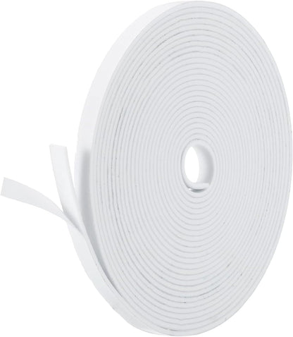 PATIKIL Weather Stripping Door Seal Strip, 3/8 Inch x 1/4 Inch x 32 Ft Self Adhesive Soundproof High Density Foam Tape Insulation for Door Window Air Conditioning, White - Colors A