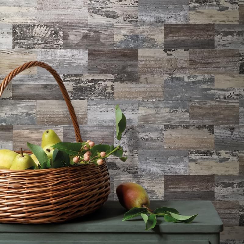 AULIGET 100 Piece Rust Slate Peel and Stick Backsplash Wall Tiles, 3" x 6" PVC Faux Stone Stick on Tiles for Backsplash Kitchen, Bathroom, Laundry Room, Camper, Fireplace