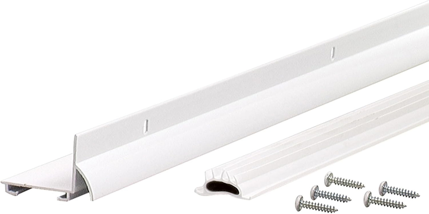 M-D Building Products 81935 36 in. White Aluminum L-Shape Commercial Screw-on Under Door Seal