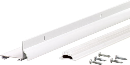 M-D Building Products 81935 36 in. White Aluminum L-Shape Commercial Screw-on Under Door Seal