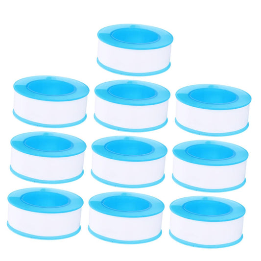 10Rolls PTFE Plumber Seal Tape Thread Sealant for Plumbing Water Pipe and Duct Sealing Wear Resistant Flexible Easy to Cut for Custom Sealing Needs