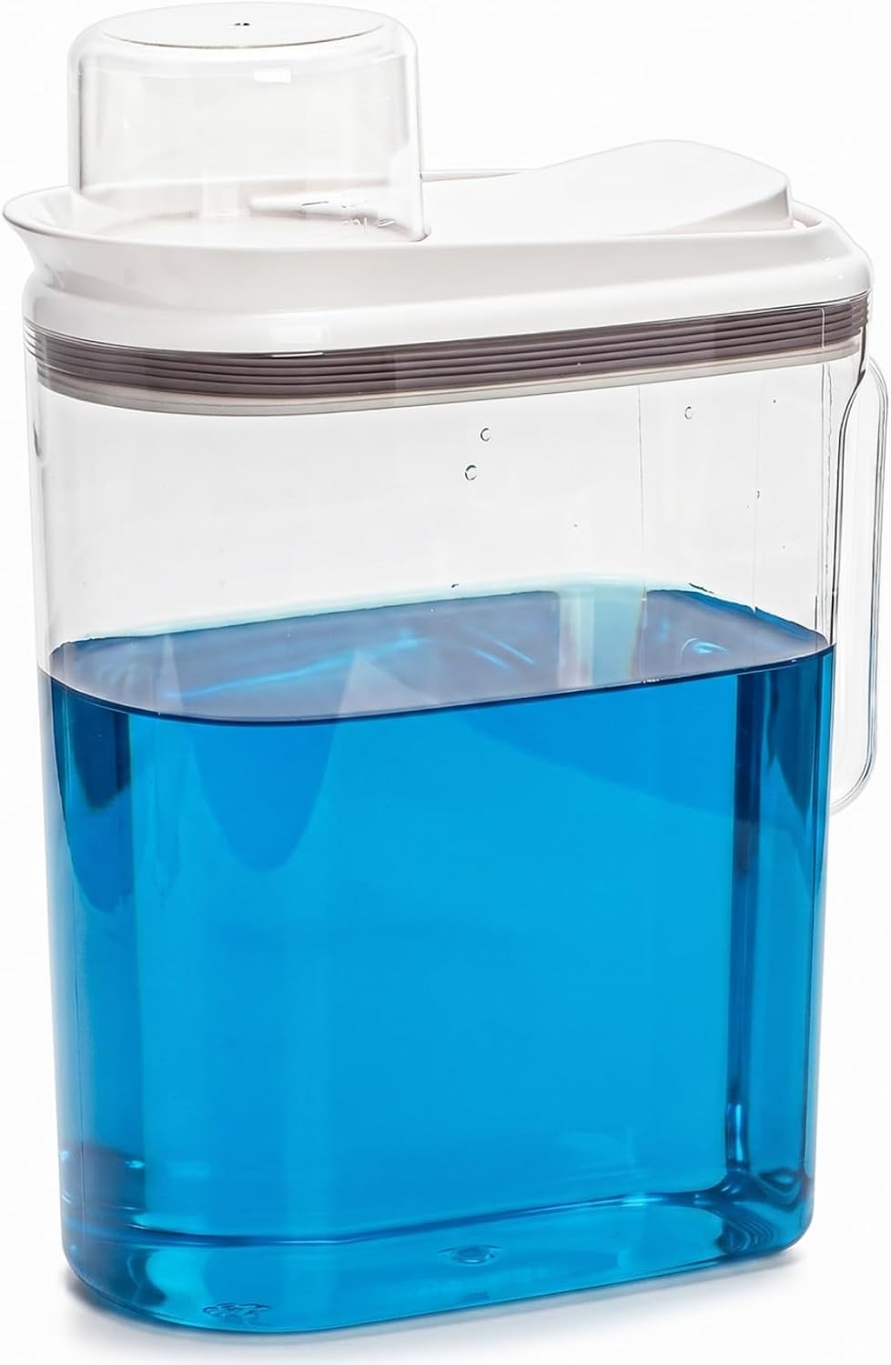 Covzoe Laundry Detergent Dispenser, 3.5L/118 Oz Liquid Laundry Soap Powder Container with Lid, Storage Cereal Organizers, Fabric Softener Dispenser Scent Booster Beads Holder for Laundry Room
