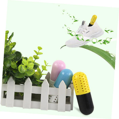 NOLITOY 3pcs Odor Eliminating Sweat Drying Agent Capsules for Sneakers Sports Shoes Leather Footwear Cute Freshening for Closets
