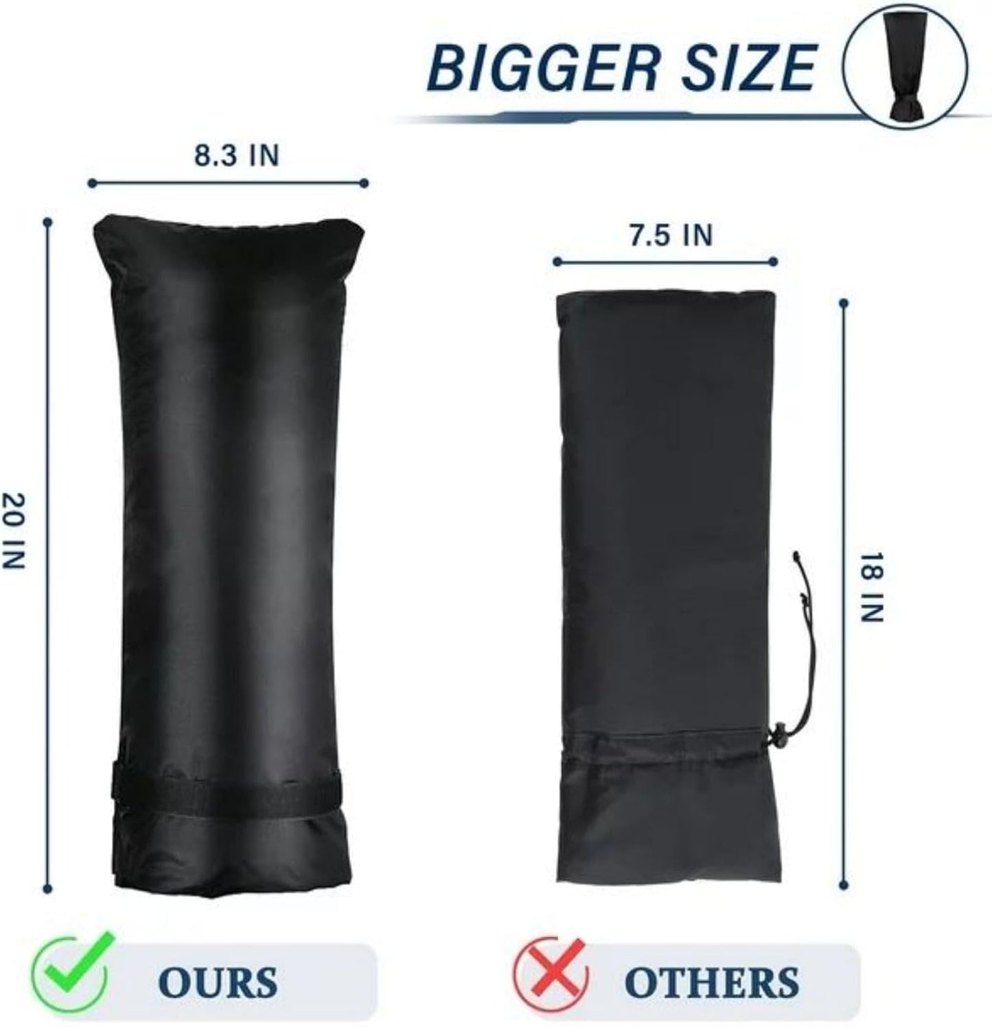 Outdoor Water Faucet Cover for Winter, 25" x 13" Outside Thickened Yard Spigot Cover for Winter Freeze Protection, Reusable Waterproof Faucet Socks