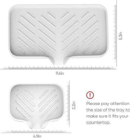 Great Silicone Soap Dish - 4 Pcs Thickened Self-Draining Soap Tray for Shower & Bathtub-Great High-Purity Silicone Soap Dish