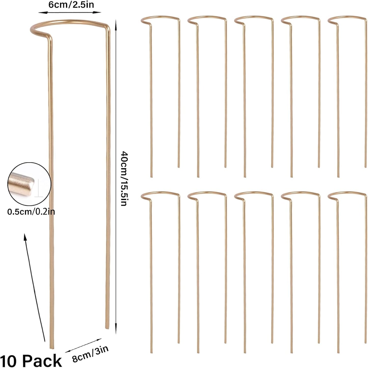 10 Pack Indoor Plant Support for Monstera Trellis Stakes and Stem Holder - Perfect for Small Indoor Plants, Desktop Gardens & Flower Shelf Use, Easy to Set Up and Efficient Support