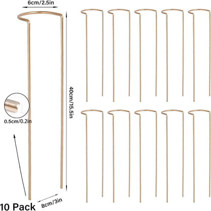 10 Pack Indoor Plant Support for Monstera Trellis Stakes and Stem Holder - Perfect for Small Indoor Plants, Desktop Gardens & Flower Shelf Use, Easy to Set Up and Efficient Support