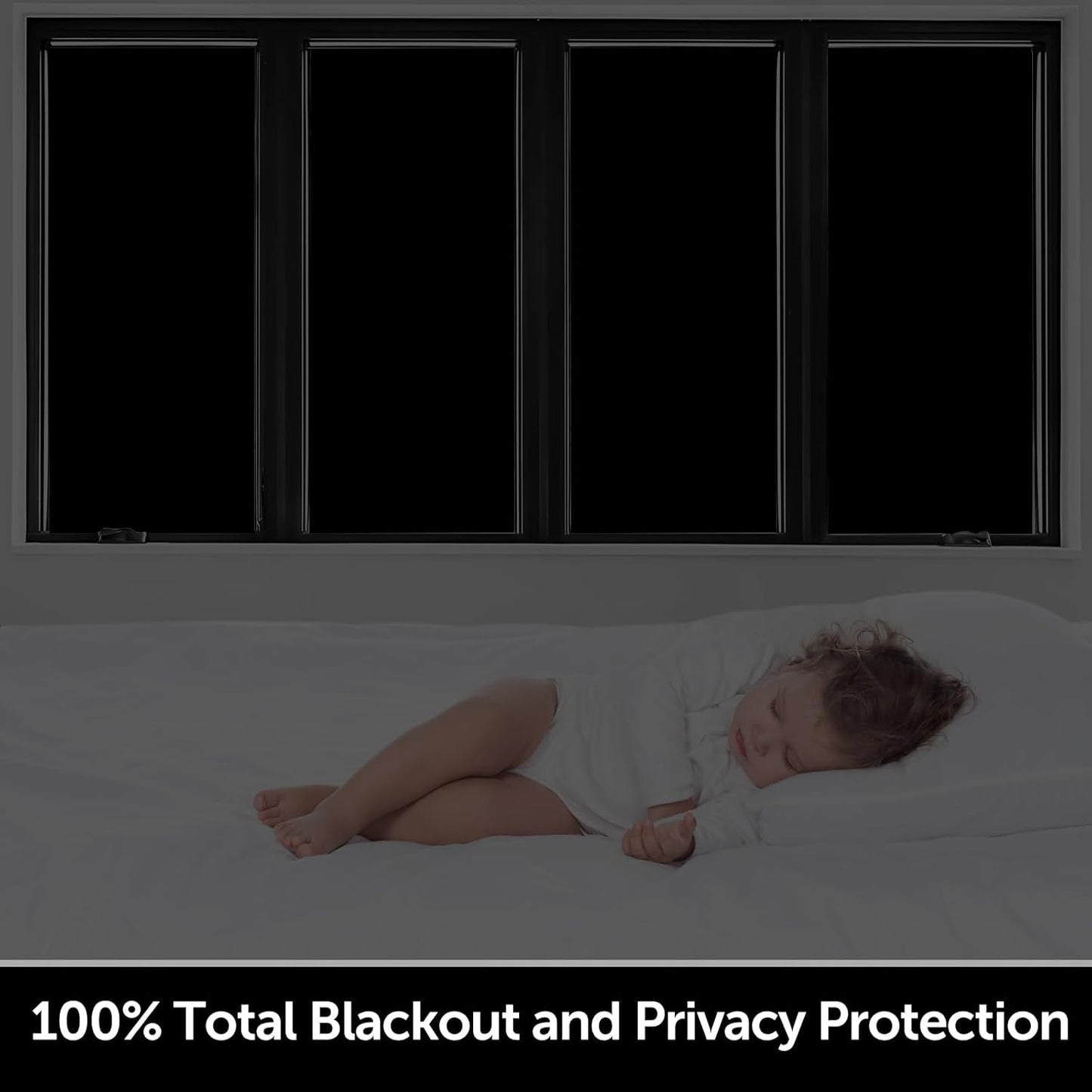 HIDBEA Frosted Window Privacy Film Heat Control UV Blocking, Static Cling Non-Adhesive Reusable Door coverings for Bathroom Home Office (Frosted 17.5 Inch x 6.5 Feet)