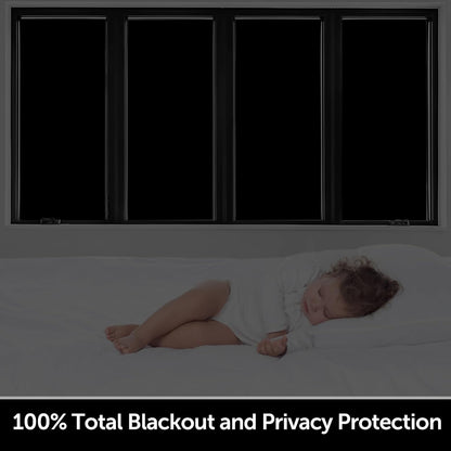 HIDBEA Frosted Window Privacy Film Heat Control UV Blocking, Static Cling Non-Adhesive Reusable Door coverings for Bathroom Home Office (Frosted 17.5 Inch x 6.5 Feet)