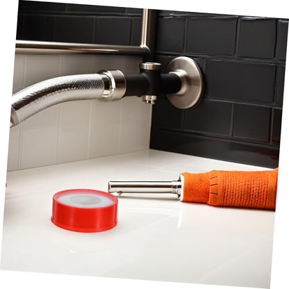 10 Roll PTFE Thread Seal Tape for Plumbers Pipe Leak Repair Waterproof Pipe Sealant Tape High Temperature Resistance and Residential Repairs