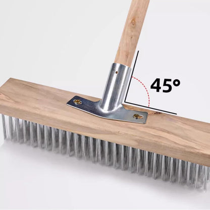 Patio Broom Metal Broom, Robust Metal Holder | Heavy-Duty for Garden, Patio, Outdoor, Household, Kitchen, Catering, Garage, Deck, Concrete, Stone